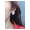 Simple and stylish metal sequin earrings, heart-shaped earrings, Korean niche and trendy earrings for women in summer 2021 Application Scenario